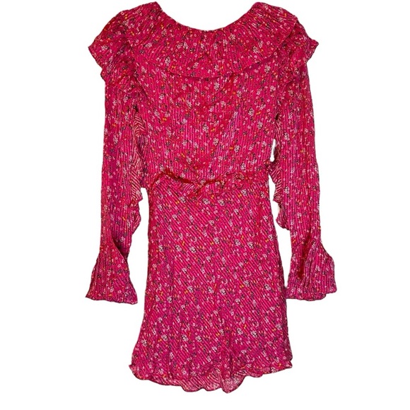 🔆 Free People Sweetest Thing Dress – Pink Floral, Size 4 - Picture 4 of 8